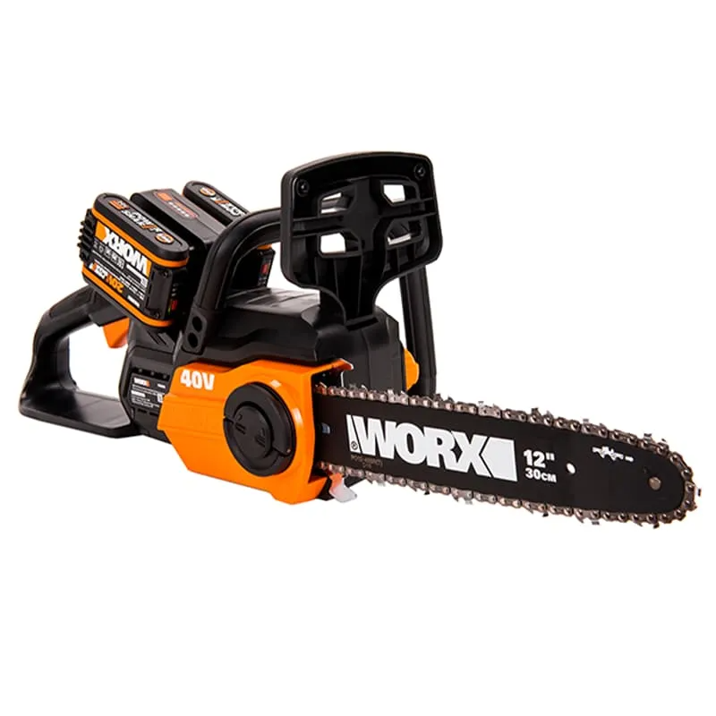 Пила цепная WORX WG381E 40V Li cordless ChainSaw 30 см аккумуляторная, с 2хАКБ на 2 А*ч и ЗУ